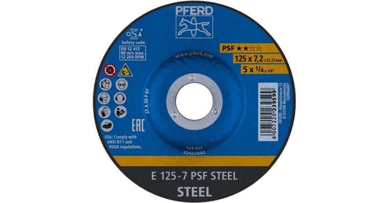 Schruppscheibe PSF STEEL E 125x7,2x22,23 mm