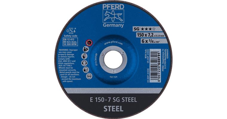 Schruppscheibe SG STEEL E 150x7,2x22,23 mm