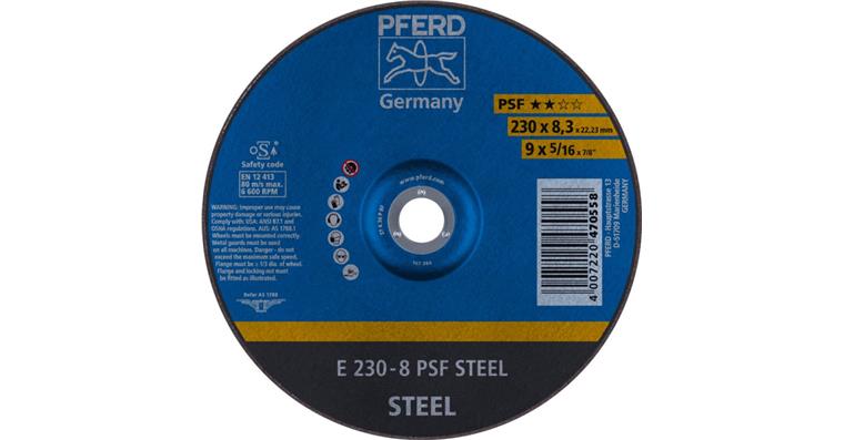Schruppscheibe PSF STEEL E 230x8,3x22,23 mm