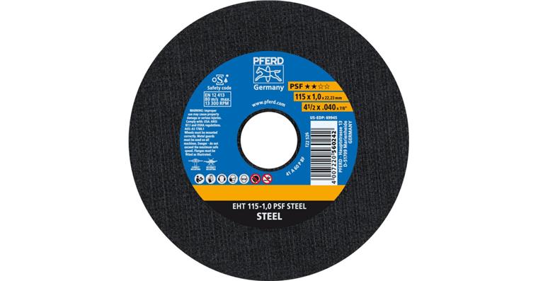 Trennscheibe PSF STEEL gerade EHT 115x1,0x22,23 mm
