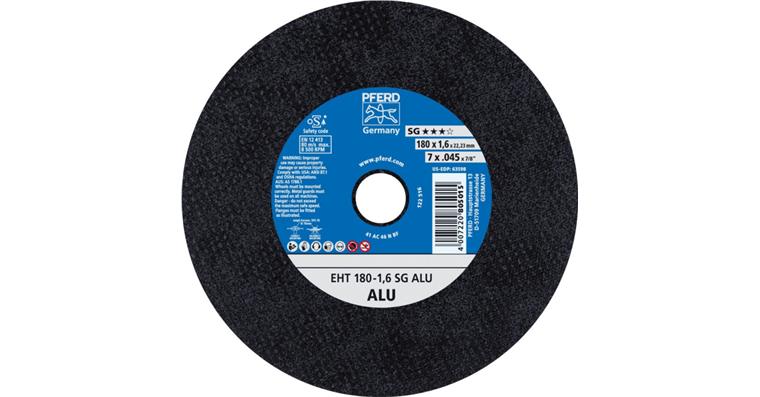 Trennscheibe SG ALU gerade EHT 180x1,6x22,23 mm