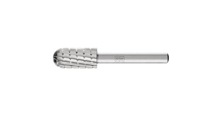 1044013205 HSS bur rounded roller, shank dia. 6 mm serr. 2, head dia. x length 12x25 mm