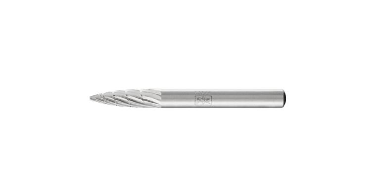 1044029201 HSS bur ogival (SPG) sh. dia. 6 mm serr. 3 head dia.xlength 6x18mm