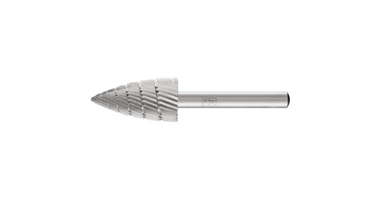1044029205 HSS bur ogival (SPG) sh. dia. 6 mm serr. 3 head dia.xlength 16x30 mm
