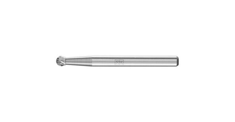 1044258101 TC bur, spherical (KUD), shank dia. 3, serration 4, head dia.xL 3x2 mm