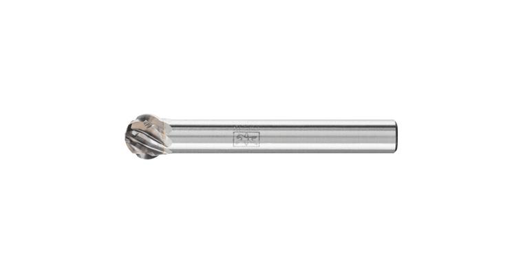 1044260206 TC bur, spherical (KUD), shank dia. 6, serration STEEL, head dia.xL 8x7 mm
