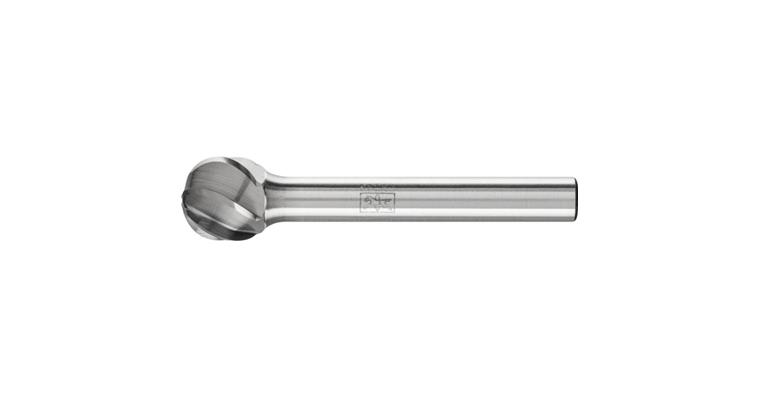 1044262108 TC bur, spherical (KUD), shank dia. 6 mm, serration ALU, head dia.xL 12x10 mm