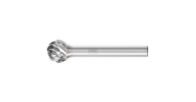 1044260208 TC bur, spherical (KUD), shank dia. 6 mm, serration STEEL, head dia.xL 12x10 mm