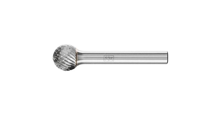 1044258108 TC bur spherical (KUD), shank dia. 6 mm, serration 4, head dia.xlength 12x10 mm