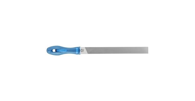 Werkstattfeile mit Heft Flachstumpf 200mm Hieb 2 univer. Schruppen / Schlichten