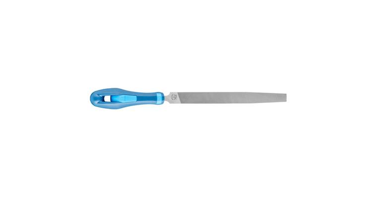 Werkstattfeile mit Heft Flachspitz 150mm Hieb 2 univer. Schruppen / Schlichten