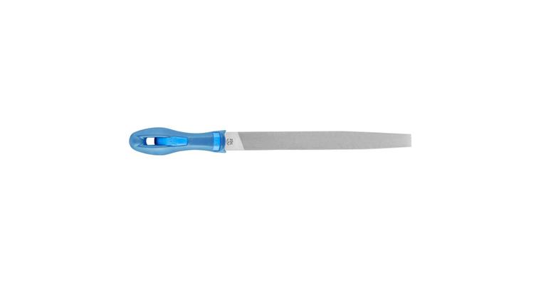 Werkstattfeile mit Heft Flachspitz 200mm Hieb 1 grobe Zerspanung / Schruppen