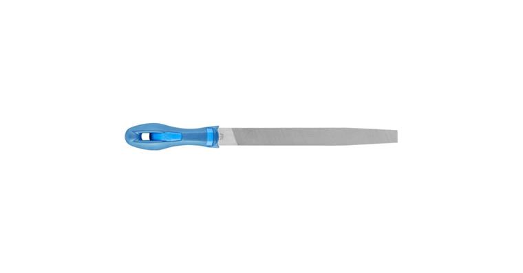 Werkstattfeile mit Heft Flachspitz 200mm Hieb 2 univer. Schruppen / Schlichten