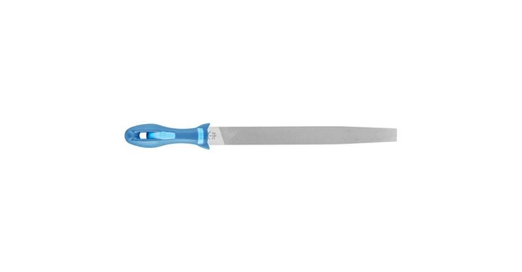 Werkstattfeile mit Heft Flachspitz 300mm Hieb 2 univer. Schruppen / Schlichten