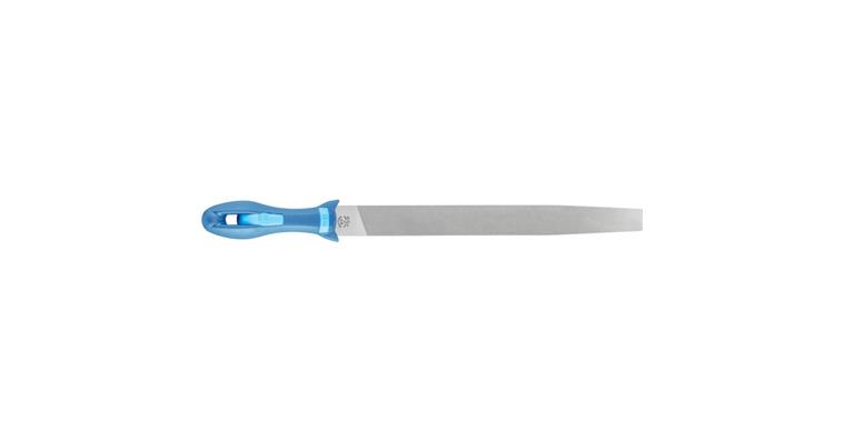 Werkstattfeile mit Heft Flachspitz 300mm Hieb 3 Feinbearbeitung / Schlichten
