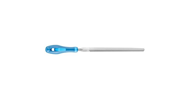 Werkstattfeile mit Heft Dreikant 150mm Hieb 1 grobe Zerspanung / Schruppen