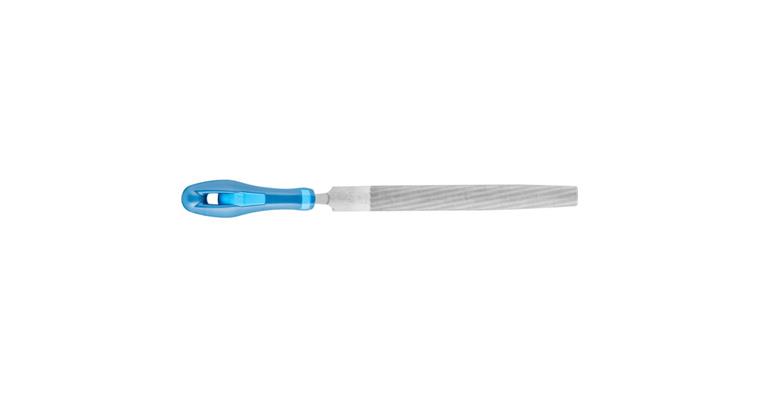 Werkstattfeile mit Heft Halbrund-Spitz 150mm Hieb 1 grobe Zerspanung / Schruppen
