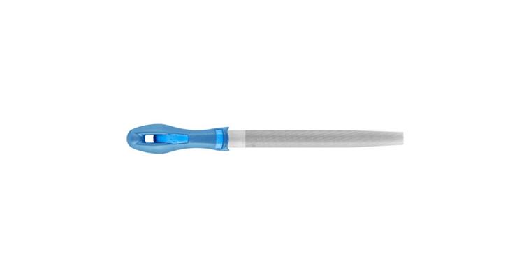 Werkstattfeile mit Heft Halbrund-Spitz 250mm Hieb 2 univer. Schruppen / Schlichten
