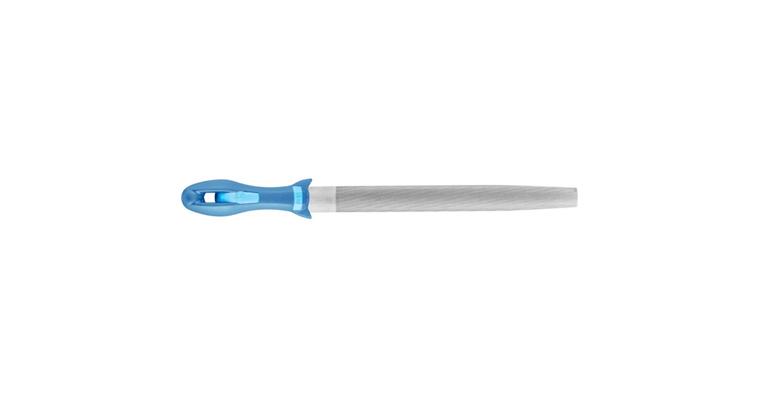 Werkstattfeile mit Heft Halbrund-Spitz 300mm Hieb 2 univer. Schruppen / Schlichten