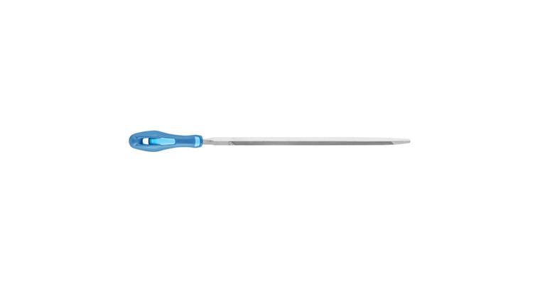 Sägefeile mit Heft Dreikant extra schmal 150mm Hieb 2 universell zum Schärfen