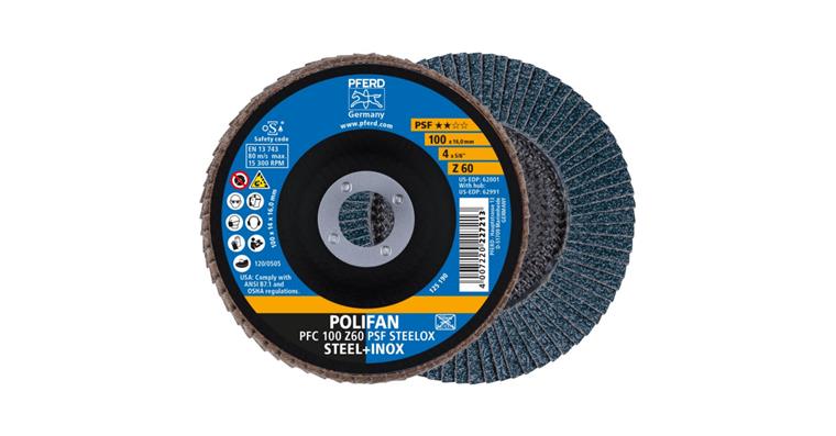 Fächerschleifscheibe POLIFAN PSF STEELOX konisch PFC 100x16 mm Z60
