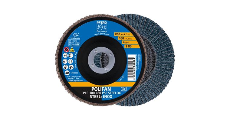 Fächerschleifscheibe POLIFAN PSF STEELOX konisch PFC 100x16 mm Z80
