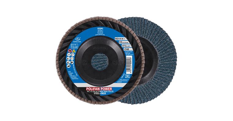 Fächerschleifscheibe POLIFAN POWER SG TRIM STEELOX konisch PFC 115x22,23 mm Z60