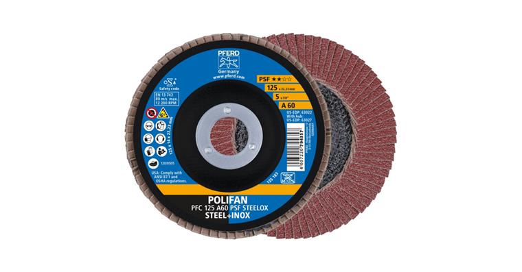 Fächerschleifscheibe POLIFAN PSF STEELOX konisch PFC 125x22,23 mm A60