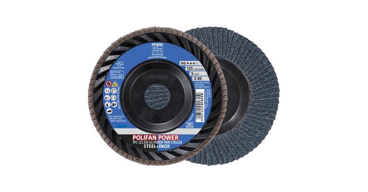 Fächerschleifscheibe POLIFAN POWER SG TRIM STEELOX konisch PFC 125x22,23 mm Z40