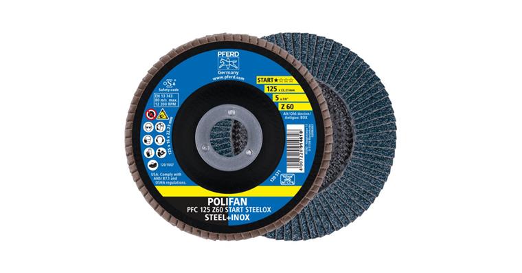 Fächerschleifscheibe POLIFAN START STEELOX konisch PFC 125x22,23 mm Z60