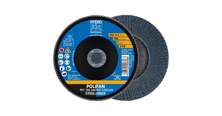 Fächerschleifscheibe POLIFAN PSF STEELOX konisch PFC 180x22,23 mm Z40