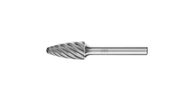 1044267113 TC bur, rounded shape (RBF), shank dia. 6 mm, serration INOX, head dia.xL 12x25