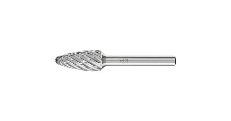1044266213 TC bur, rounded shape (RBF), shank dia. 6 mm, serration STEEL, head dia.xL 12x25
