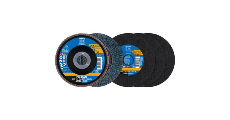 Trenn-/Fächerschleifscheiben-Set PSF STEELOX 125 mm