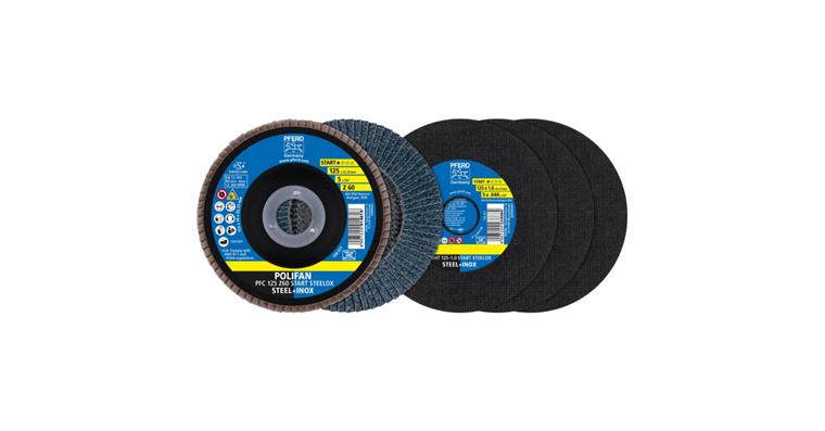 Trenn-/Fächerschleifscheiben-Set START STEEL 125 mm