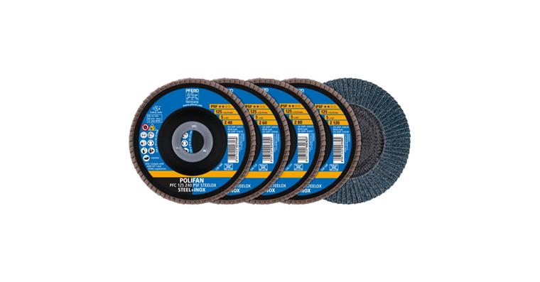 Fächerschleifscheiben Set POLIFAN PSF STEELOX 125 mm