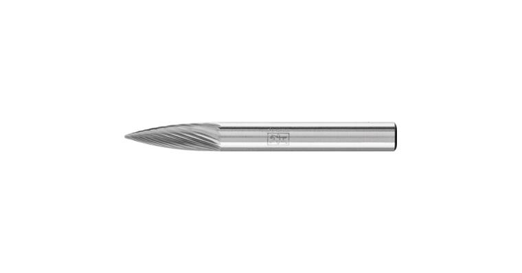 1044270104 TC bur ogival (SPG), shank dia. 6 mm, serration 5, head dia.xlength 6x18