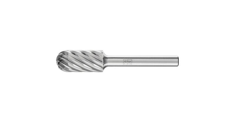 1044254113 TC bur rounded roller WRC shank dia. 6mm serration INOX head dia. xlength 12x25
