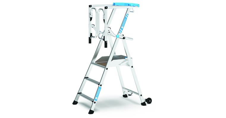 Plattformleiter ZAP Safemaster Max S 3 Stufen inkl. Plattform Arbeitshöhe 2,70 m