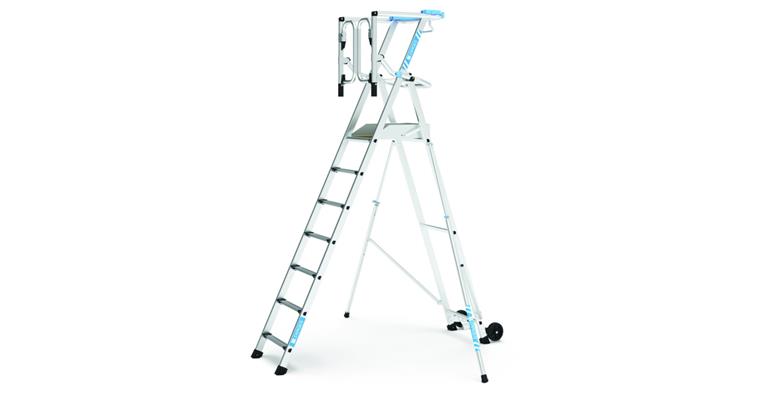 Plattformleiter ZAP Safemaster Max S 7 Stufen inkl. Plattform Arbeitshöhe 3,70 m