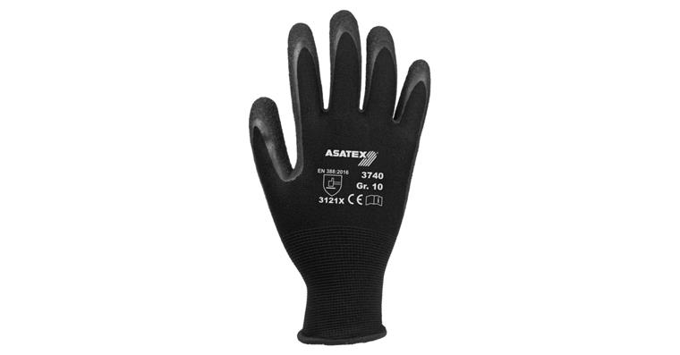 1093204190 Polyester-Strickhandschuh Latex VE=12 Paar Gr.7