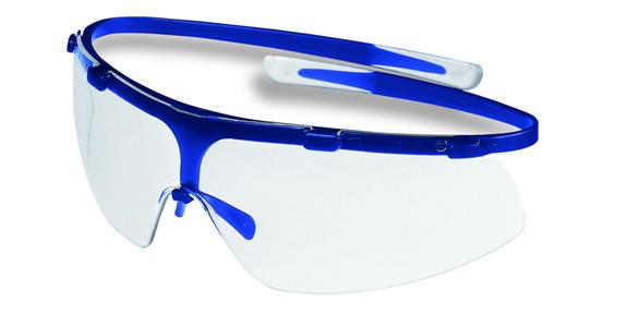 Schutzbrille super g, blau, Scheibe klar, kratzfest, beschlagfrei