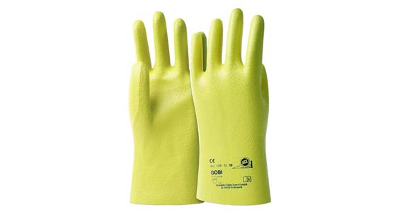 Cotton jersey gloves Gobi 109 nitrile-coated CE Cat. 2, pack=10 pairs, size 9